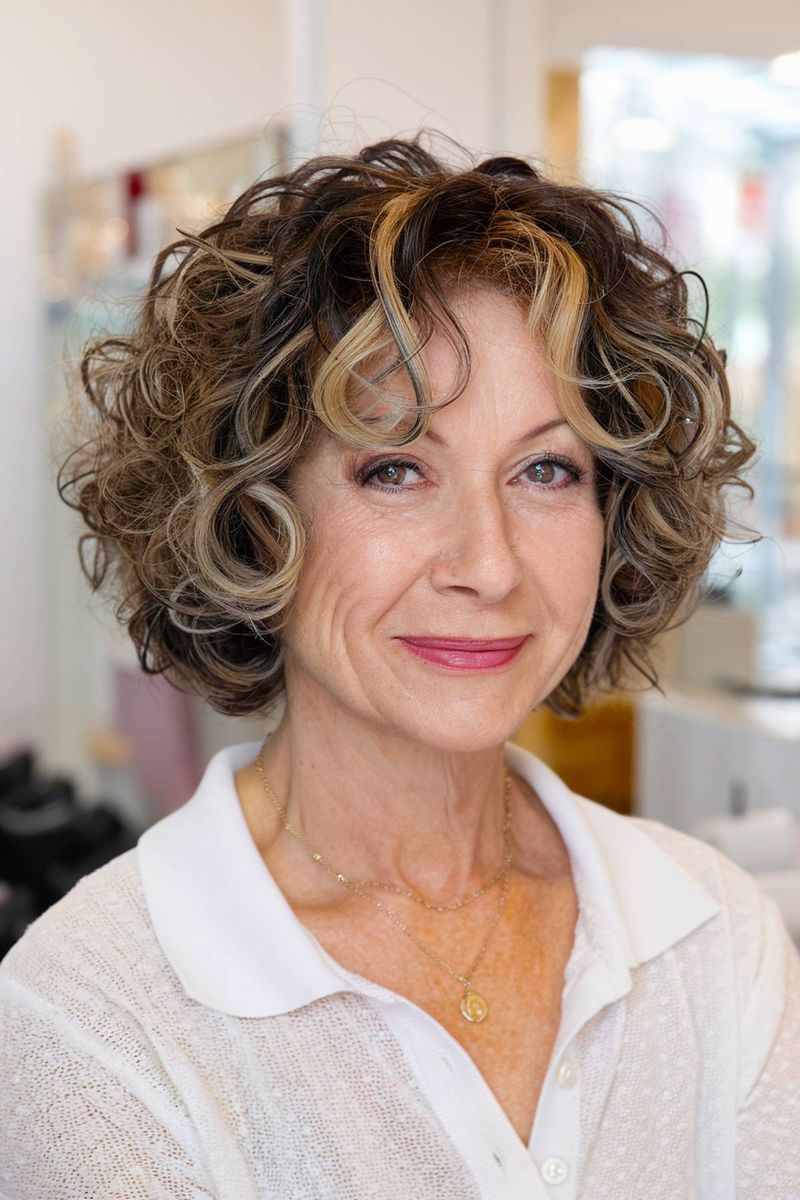 Curly Bob with Soft Layers