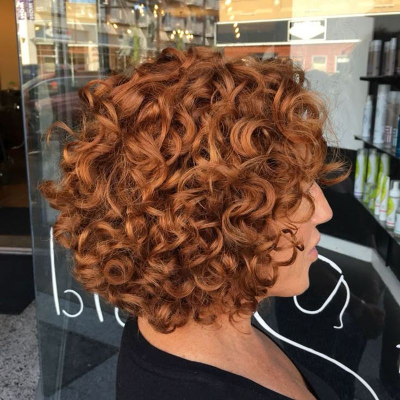 Curly Copper Bob