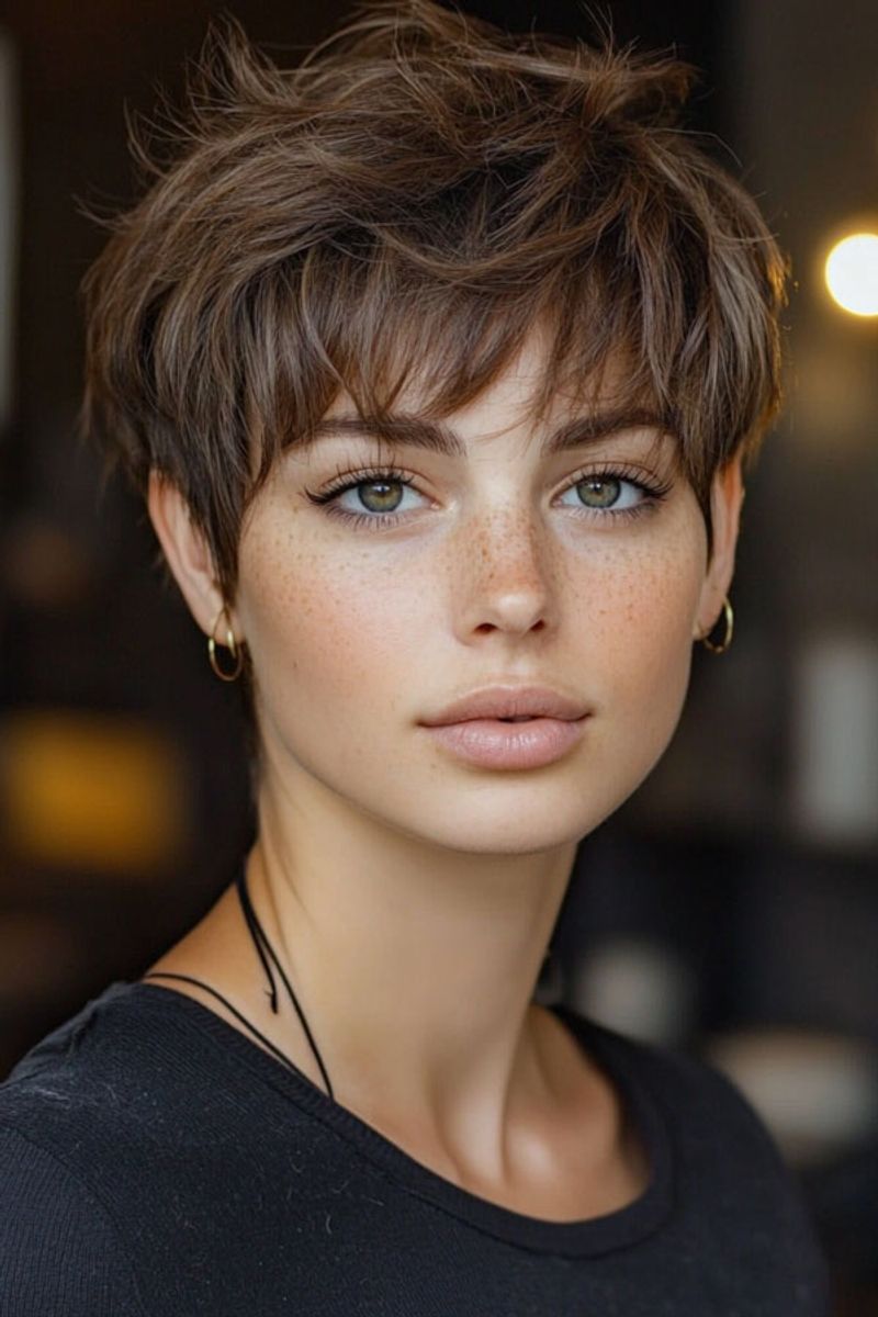 Layered Pixie with Bangs