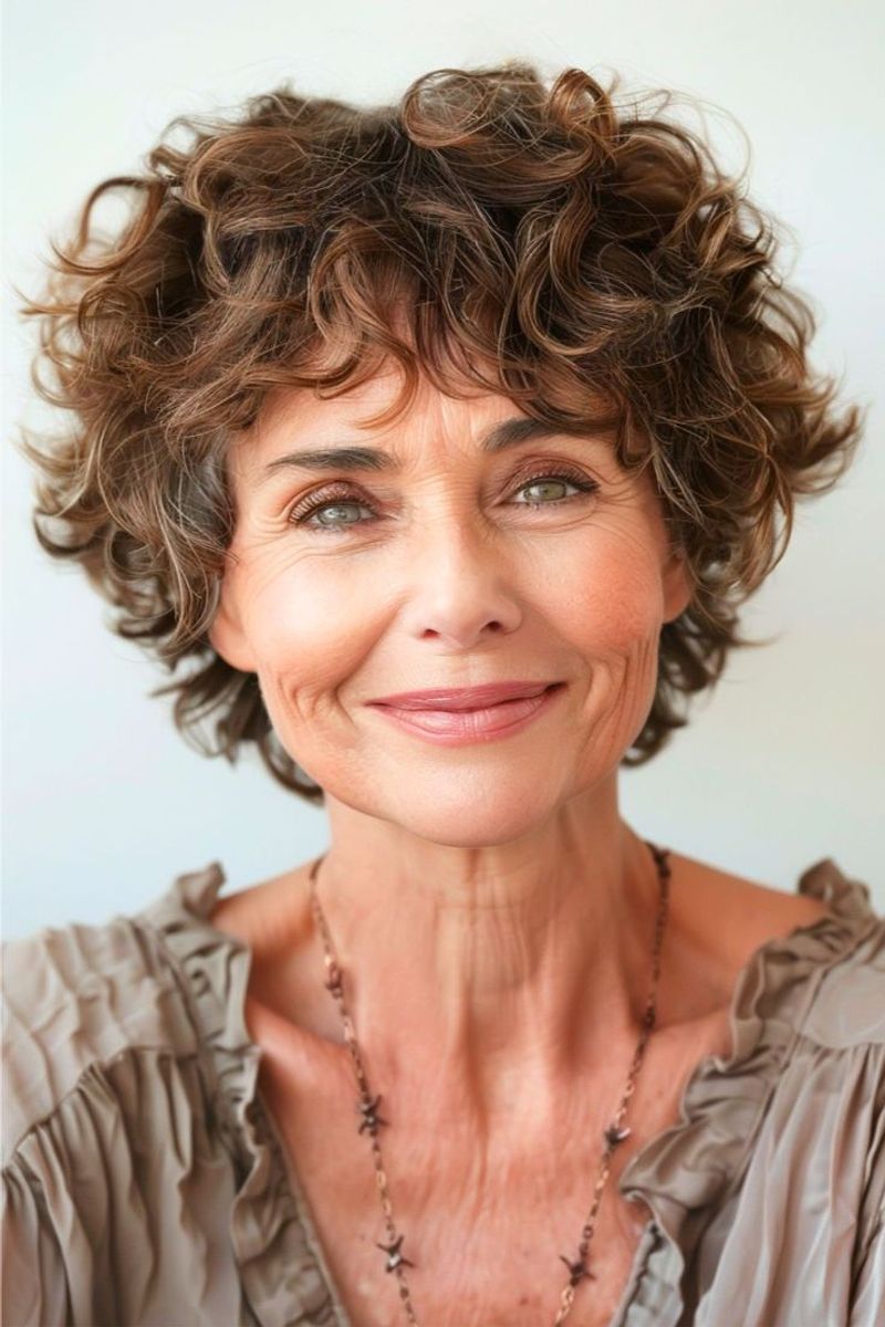 Curly Pixie Cut