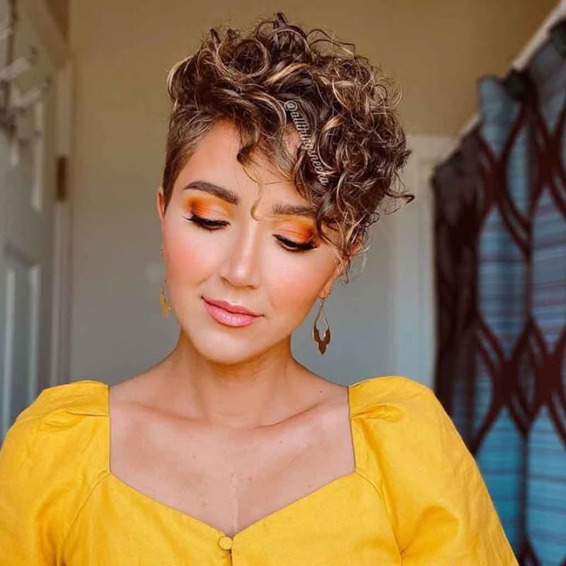 Curly Pixie Cut