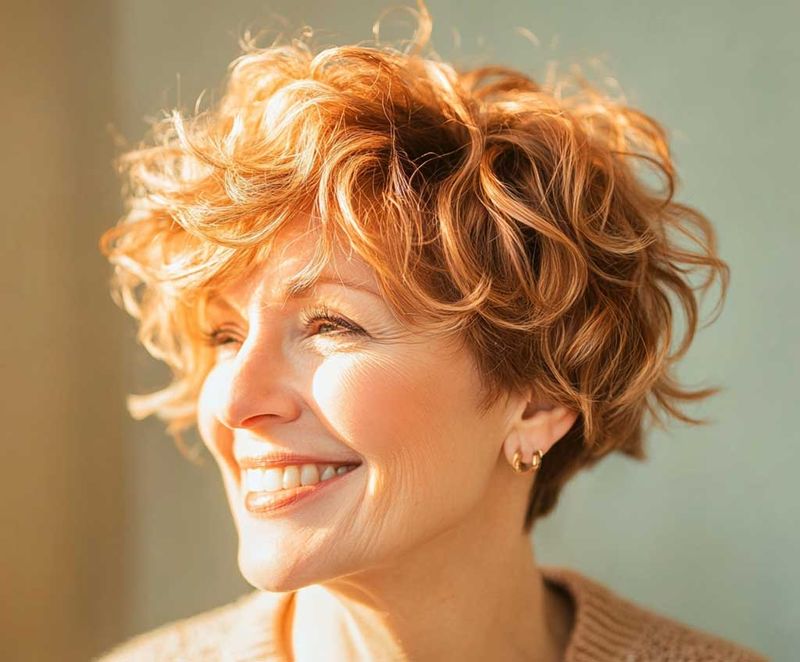 Curly Pixie Cut