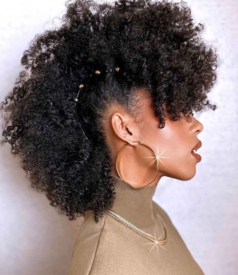 Curly Tapered Mohawk