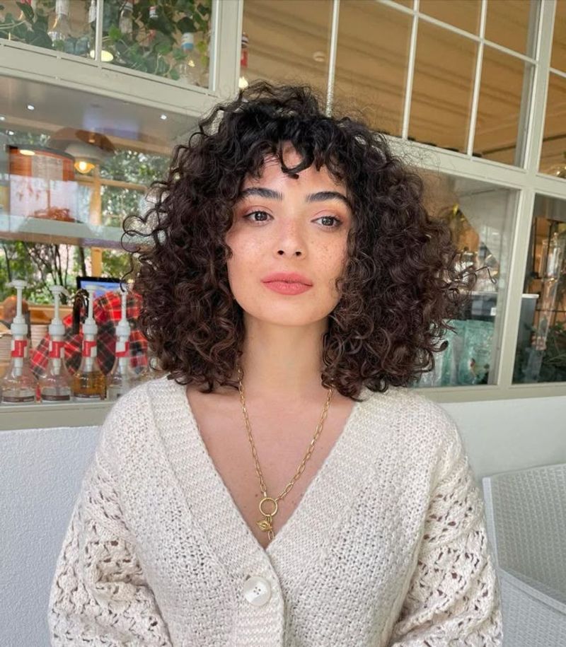 Curly Wolf Cut