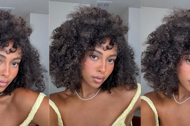 Soft Side Part for Kinky Hair
