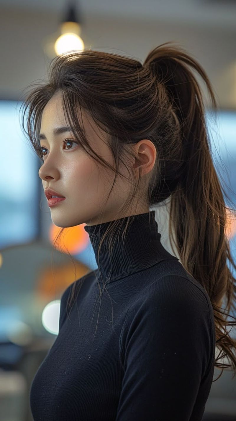 Diamond Face: Korean Sleek Ponytail