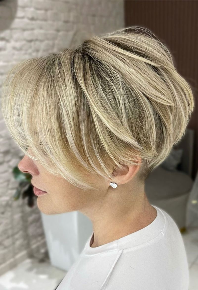 Edgy Layered Pixie Bob