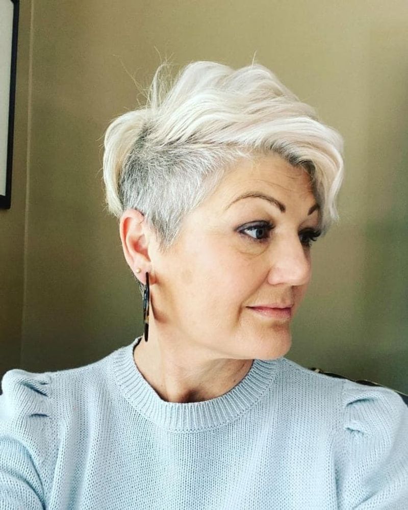 Edgy Pixie with Shaved Sides