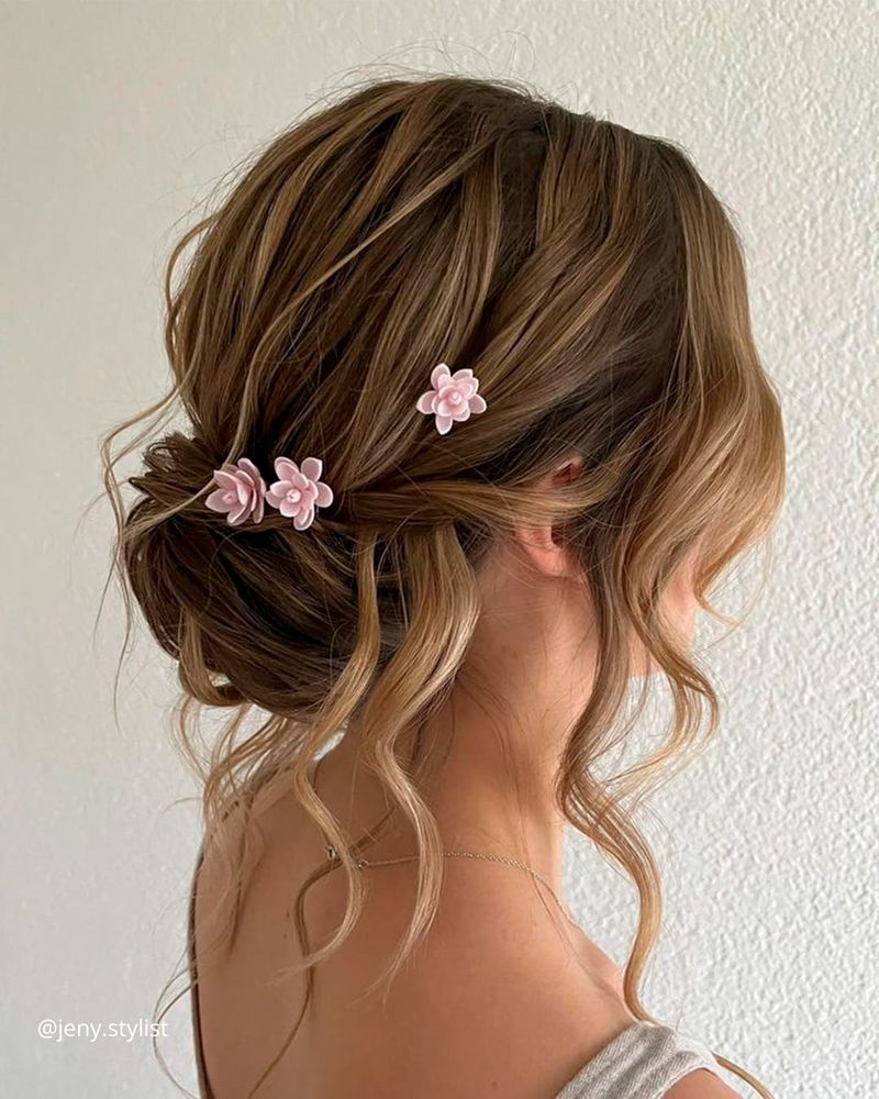 Effortless Loose Bun with Waves