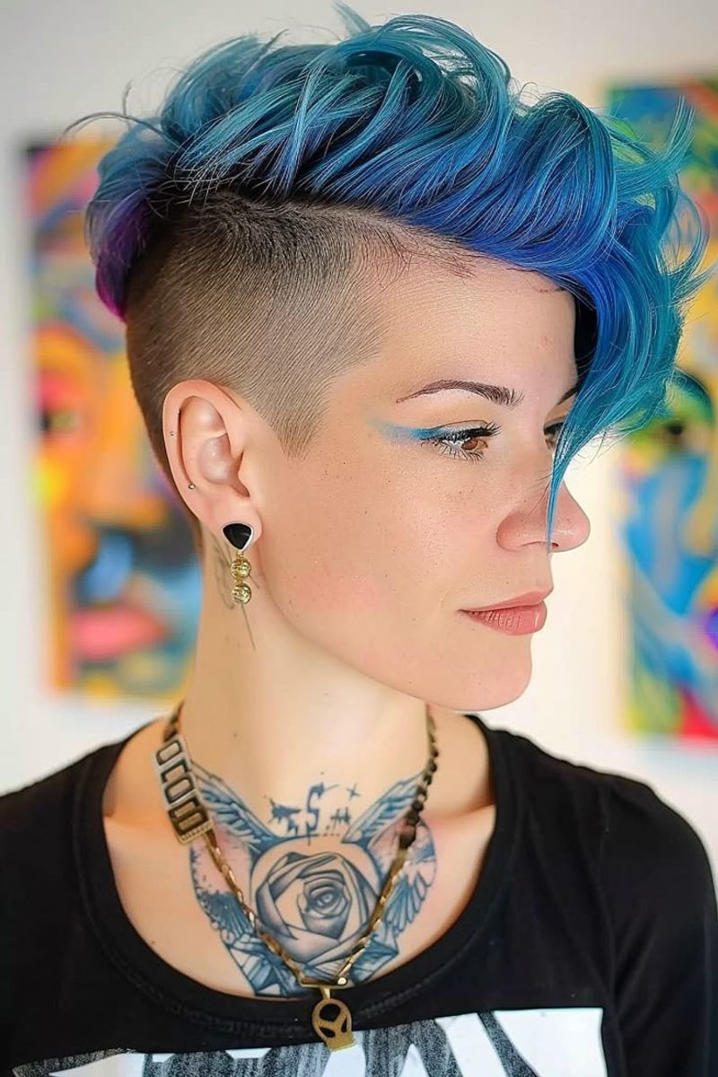 Electric Blue Mohawk