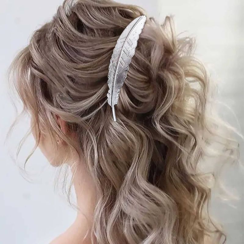 Elegant Feather Clips