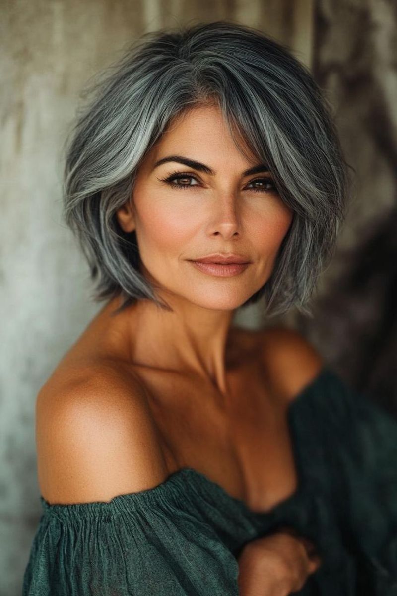 Elegant Gray Bob