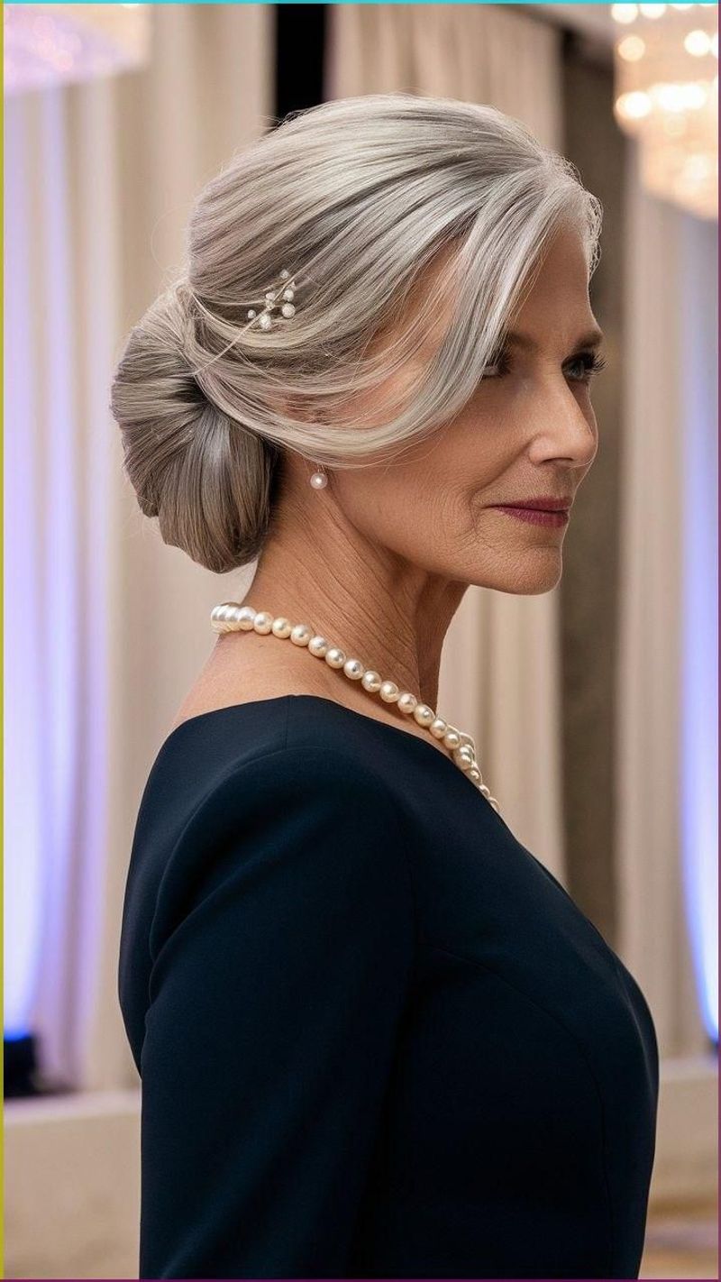 Elegant Side-Swept Updo