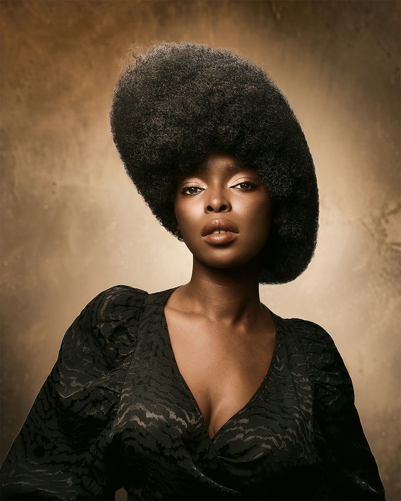 Asymmetrical Afro