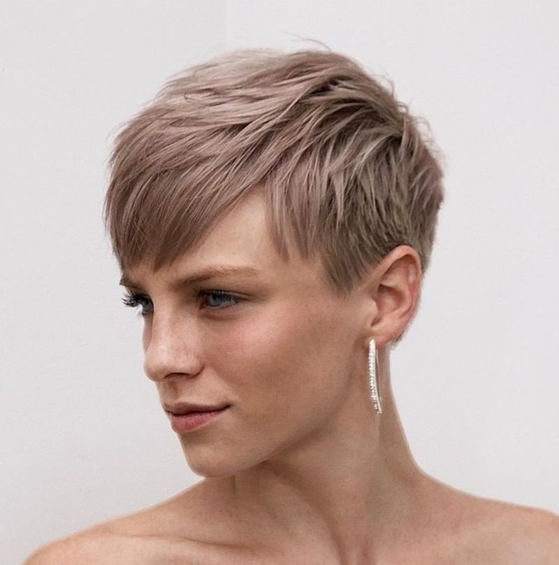 Pixie Cut with Side Fringe