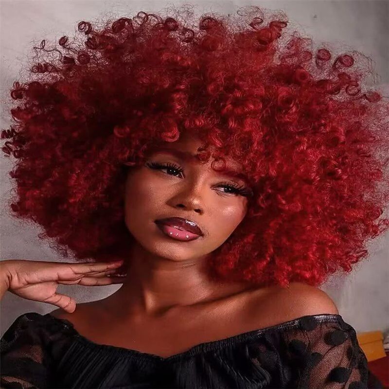 Fiery Red Afro