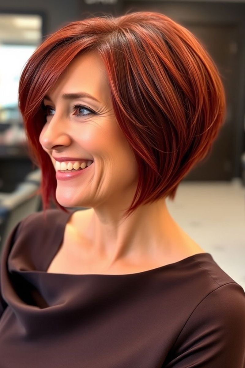 Fiery Red Bob