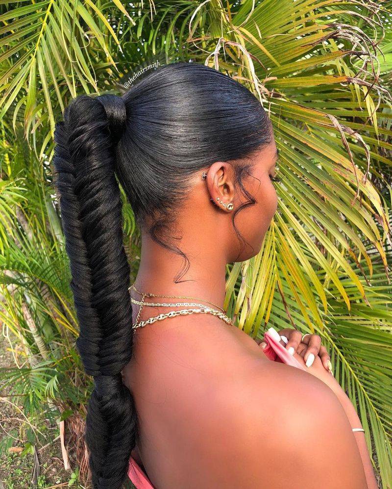 Fishtail Braided Ponytail