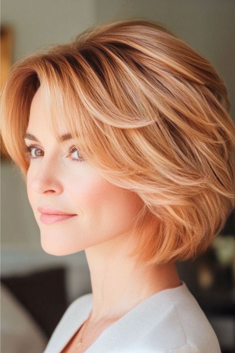 Flirty Feathered Bob