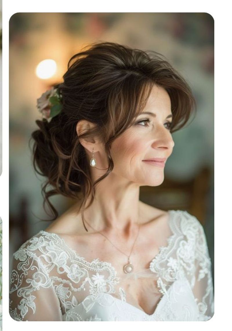 Floral Accent Updo