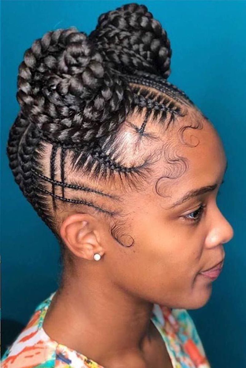 Braided Space Buns