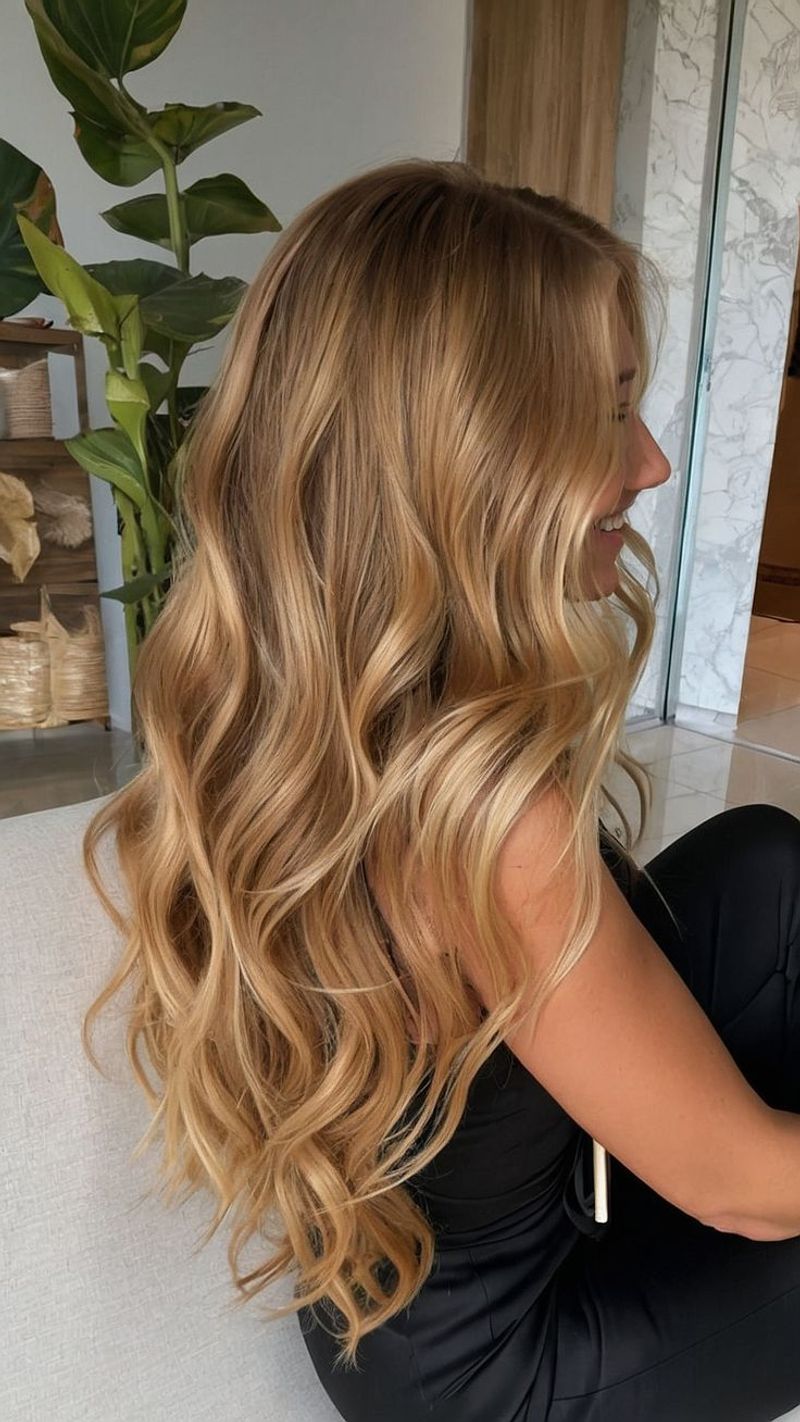 Golden Sunbeam Waves