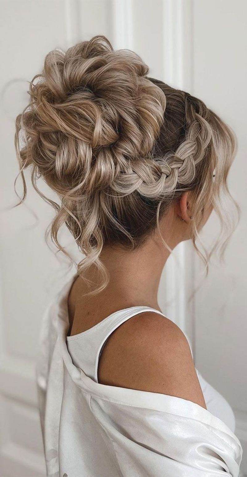 Messy Bun with a Twist