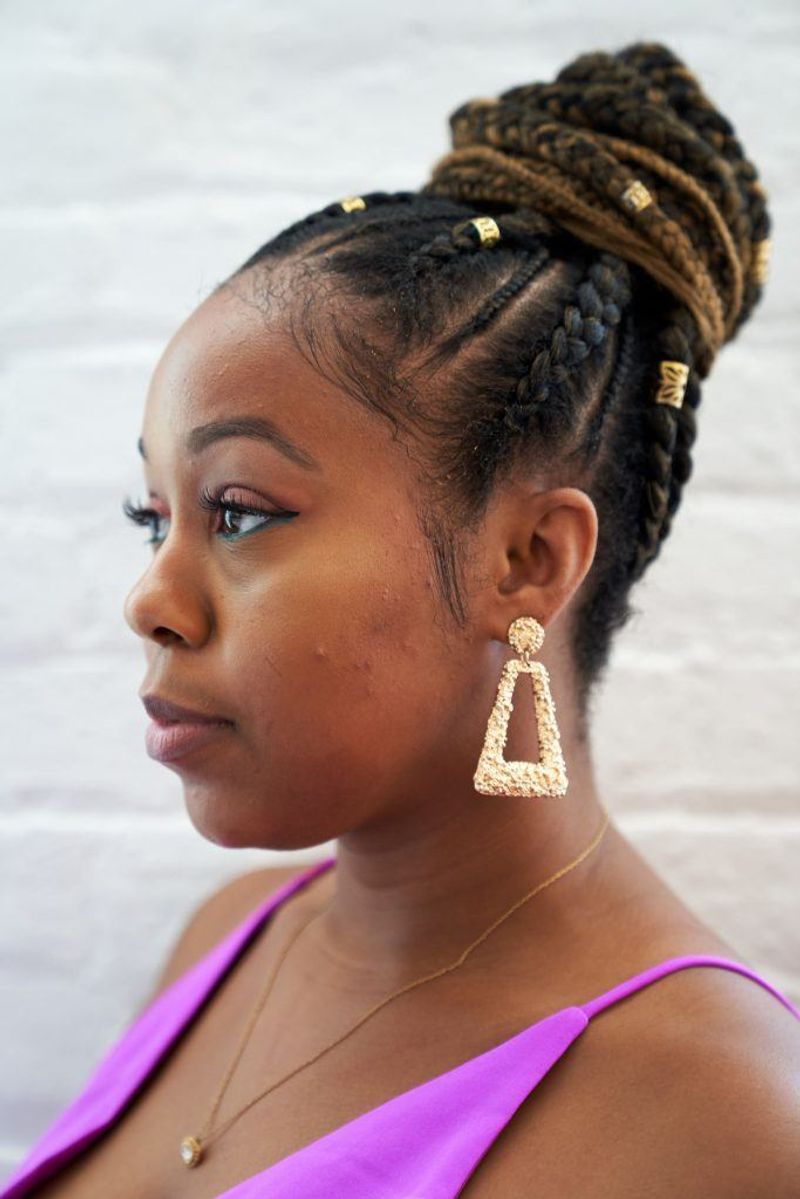 Textured Bun with Braid