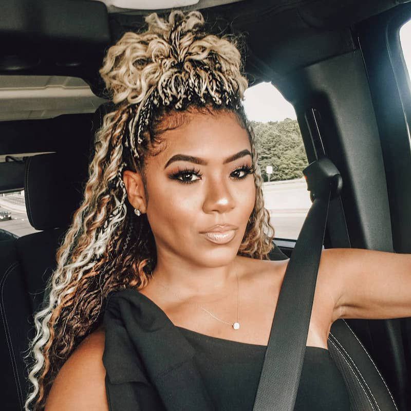 Half-Up Lemonade Braids