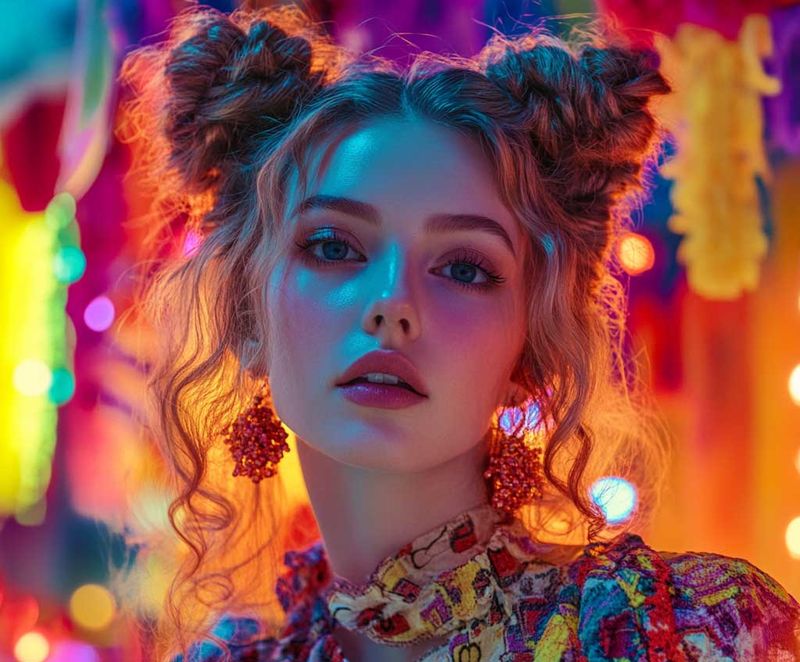 Twisted Space Buns