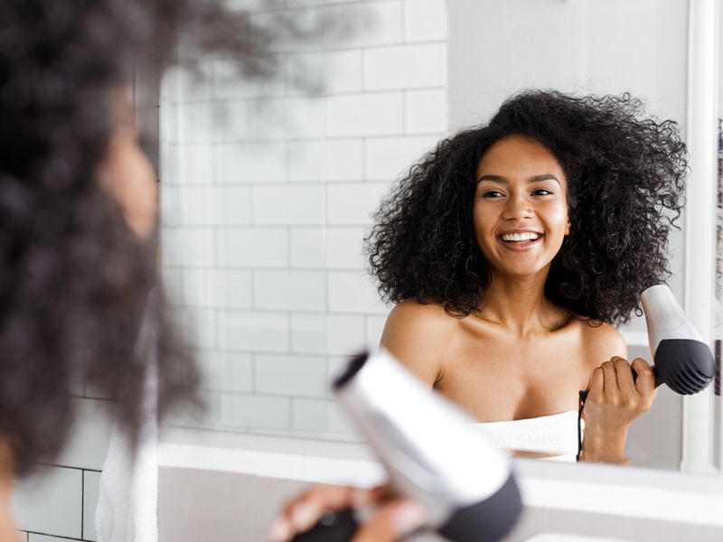 Blow-Drying on Soaking Wet Hair