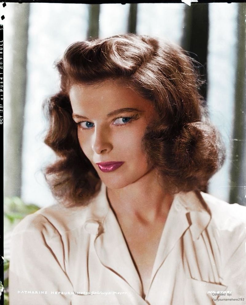 Katharine Hepburn’s Natural Waves