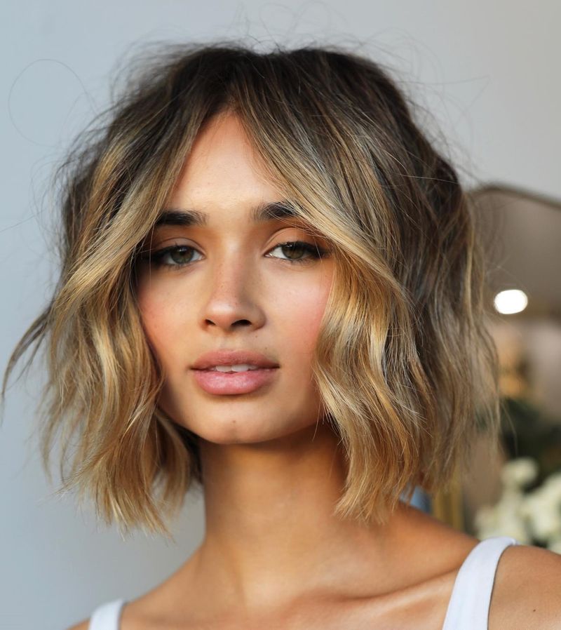 Layered Bob with Balayage