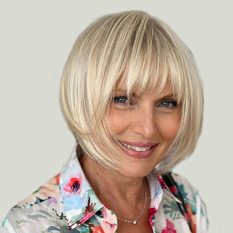 Layered Bob with Bangs