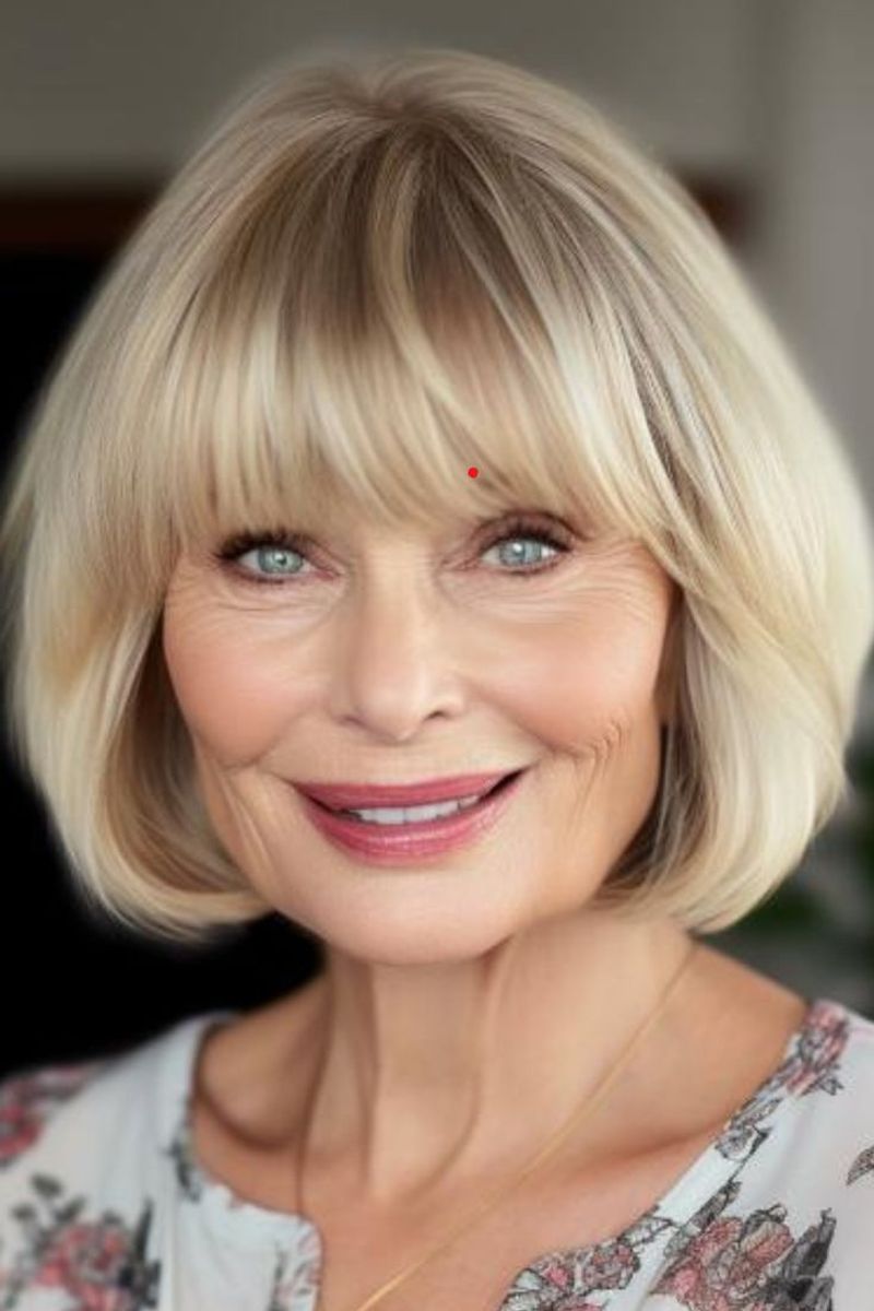 Layered Bob with Bangs