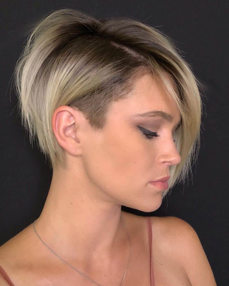 Layered Bob with an Undercut