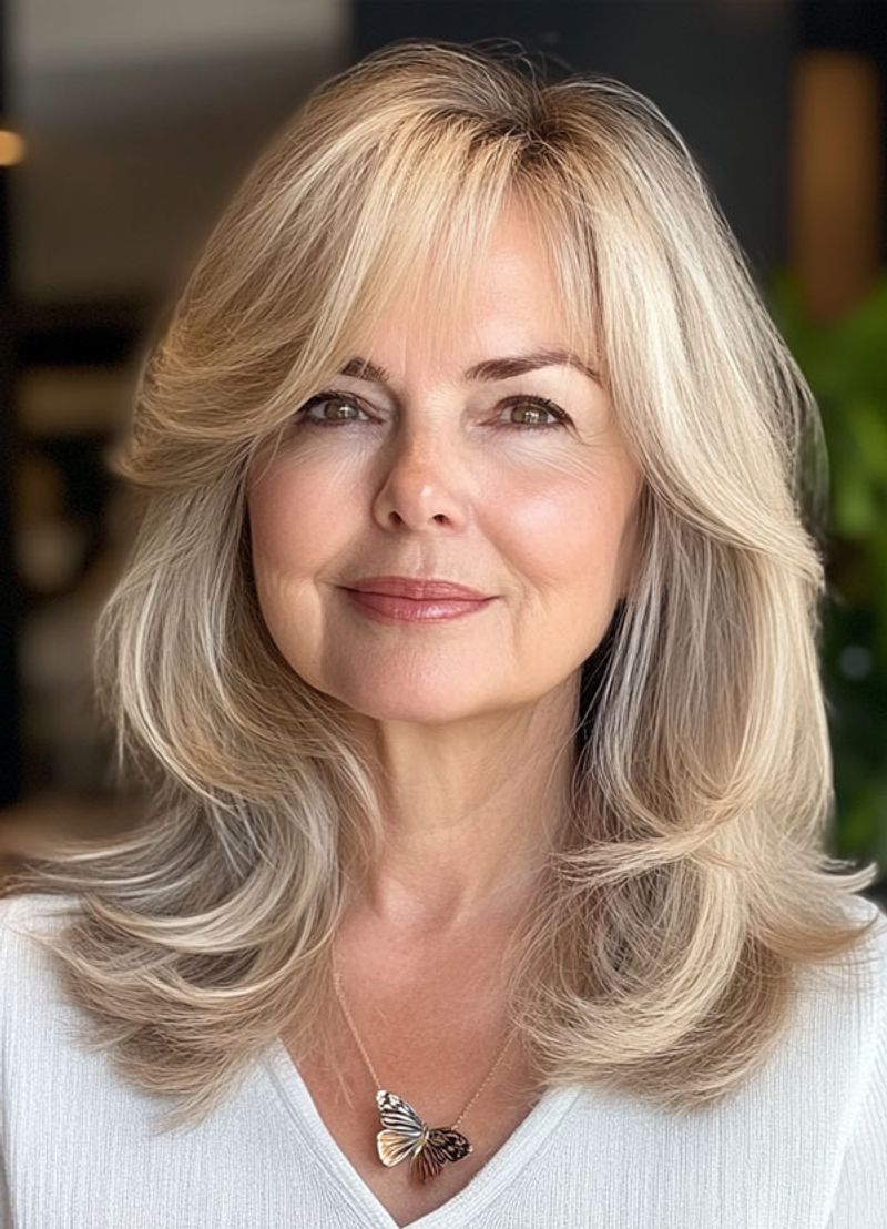 Feathered Shoulder-Length Cut
