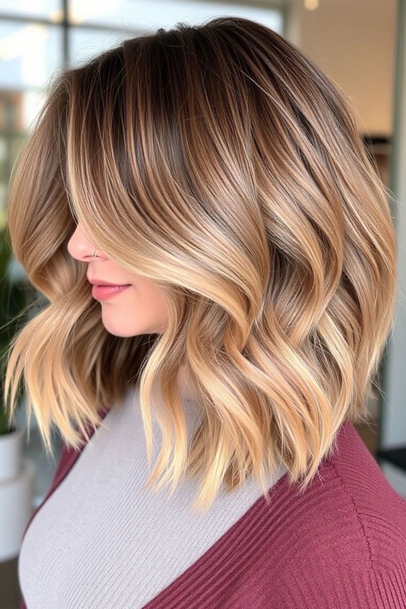 Layered Lob with Highlights