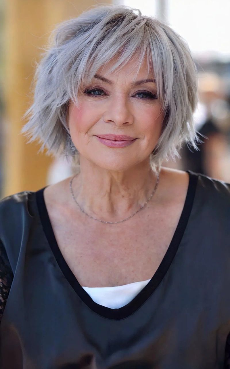 Choppy Layers with Bangs