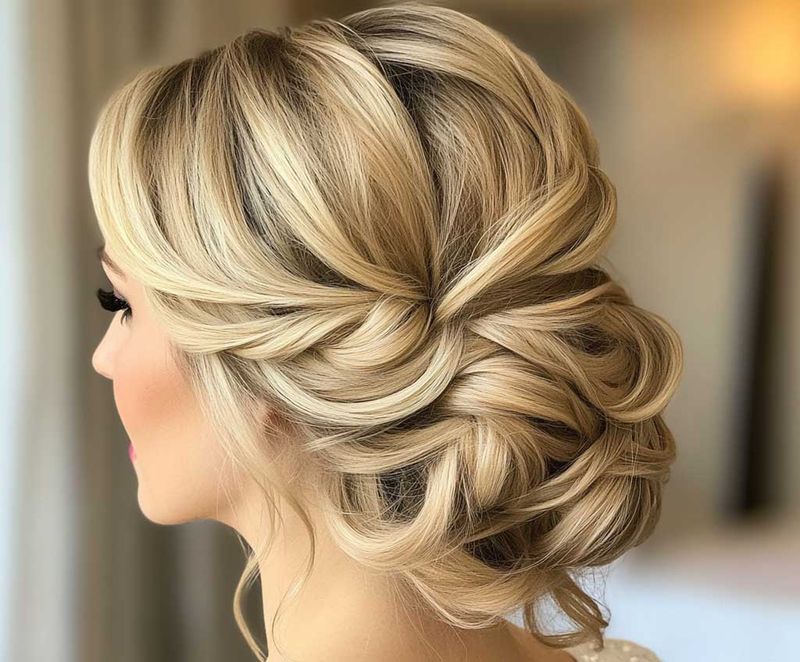 Layered Updo Elegance