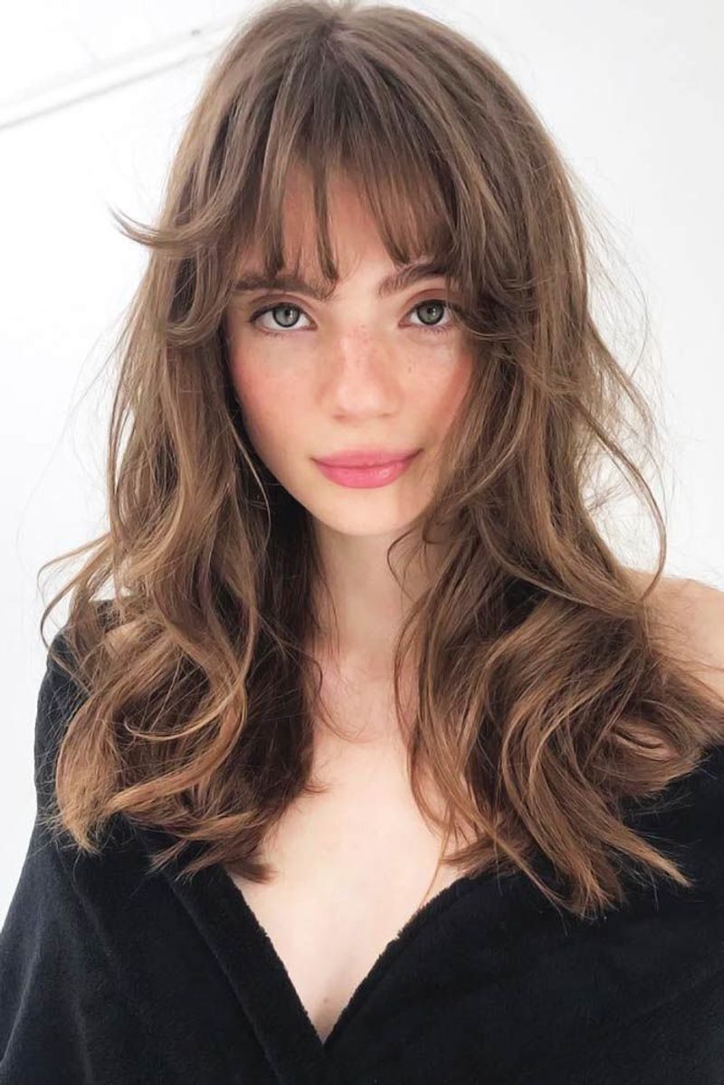 Layered Wispy Bangs