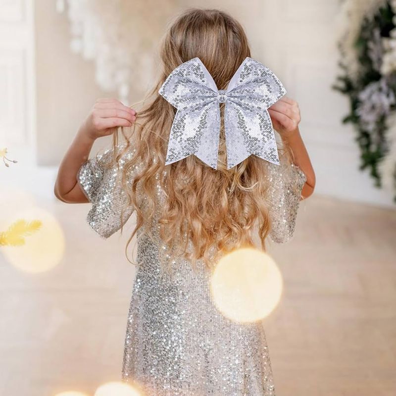 Sequined Bow Clip