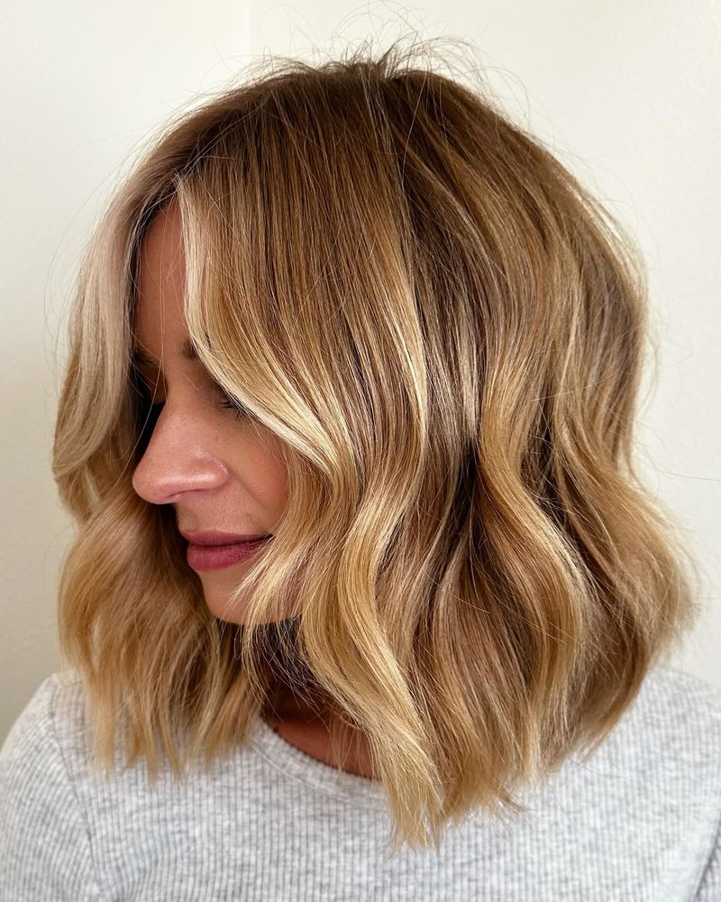 Layered Lob with Highlights