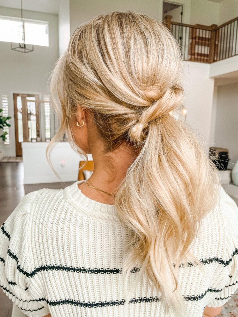 Low Ponytail with a Twist