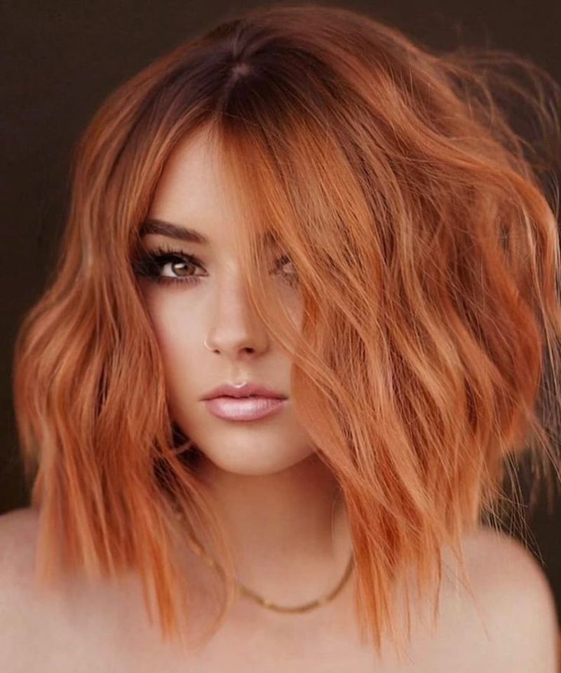 Messy Copper Bob