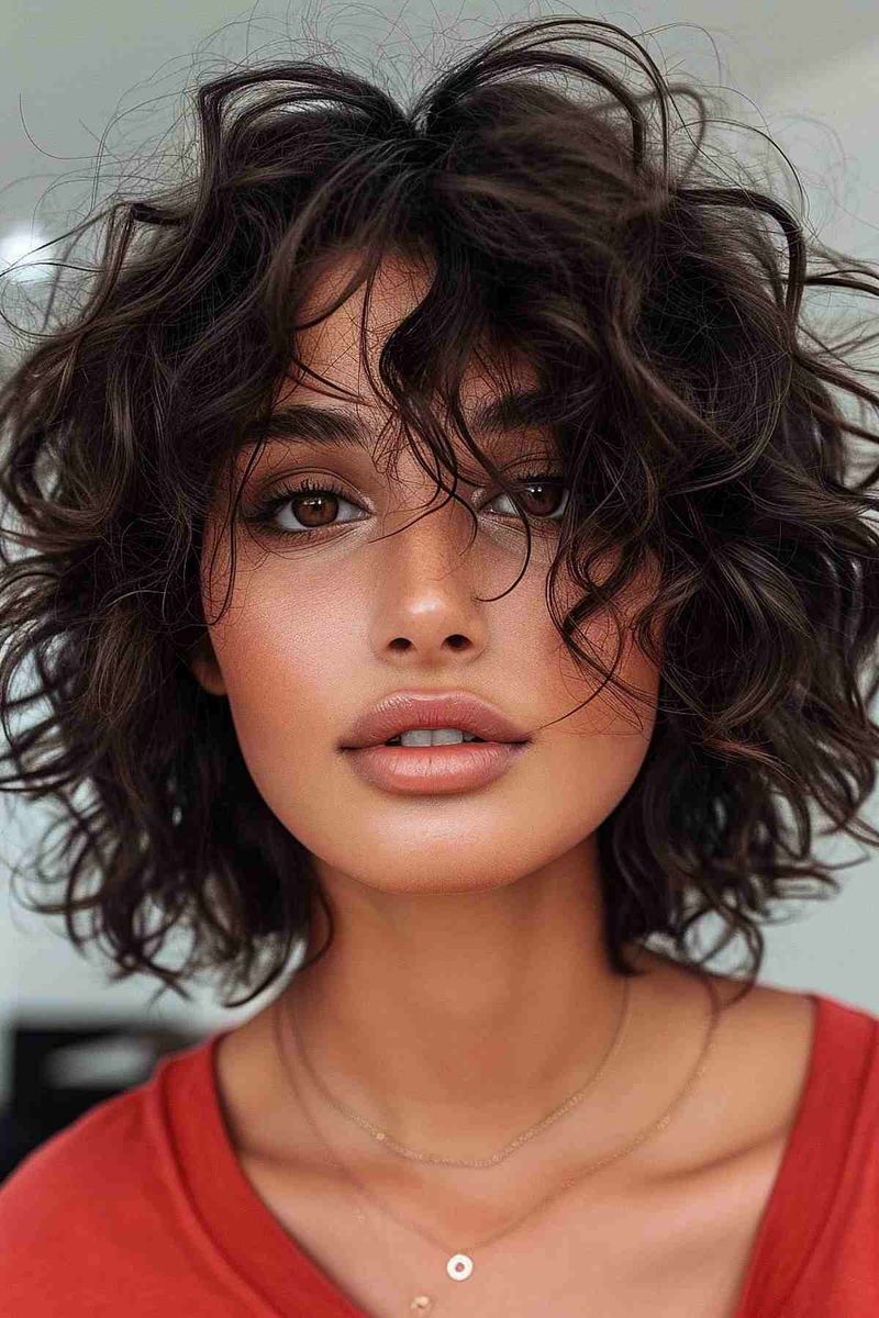 Messy Curl Bob