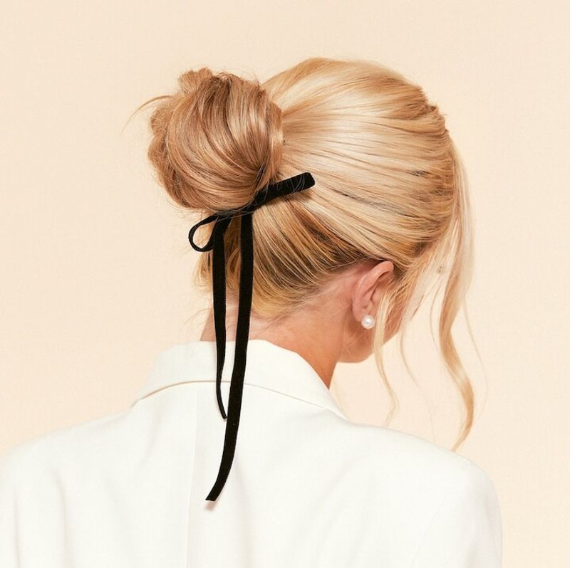 Elegant Ponytail with Ribbon
