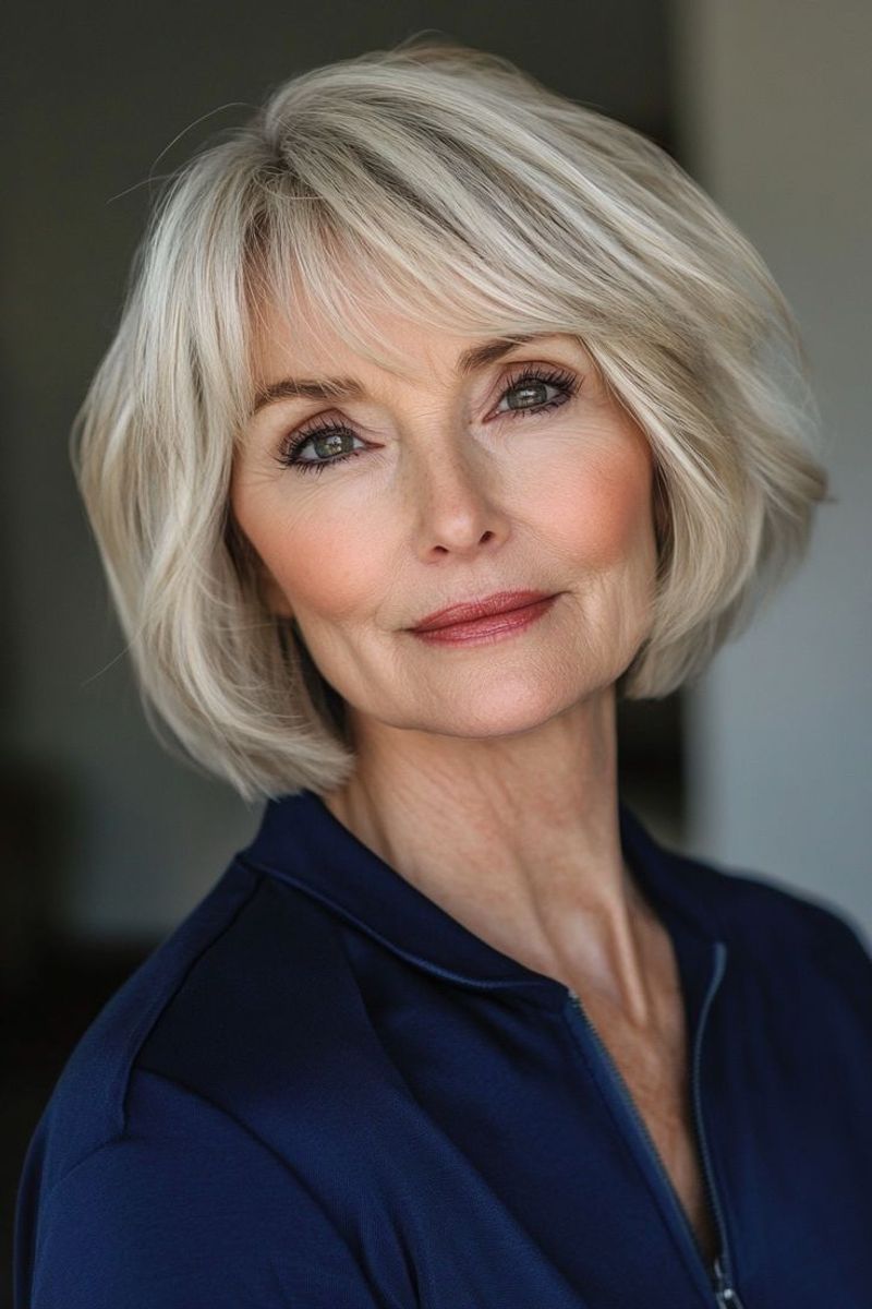 Modern Bob with Bangs