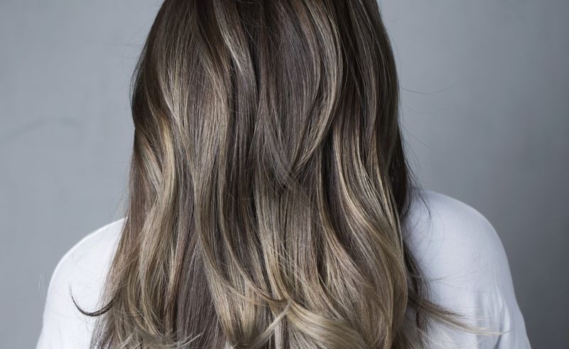 Mushroom Blonde with Grey Shadow Roots