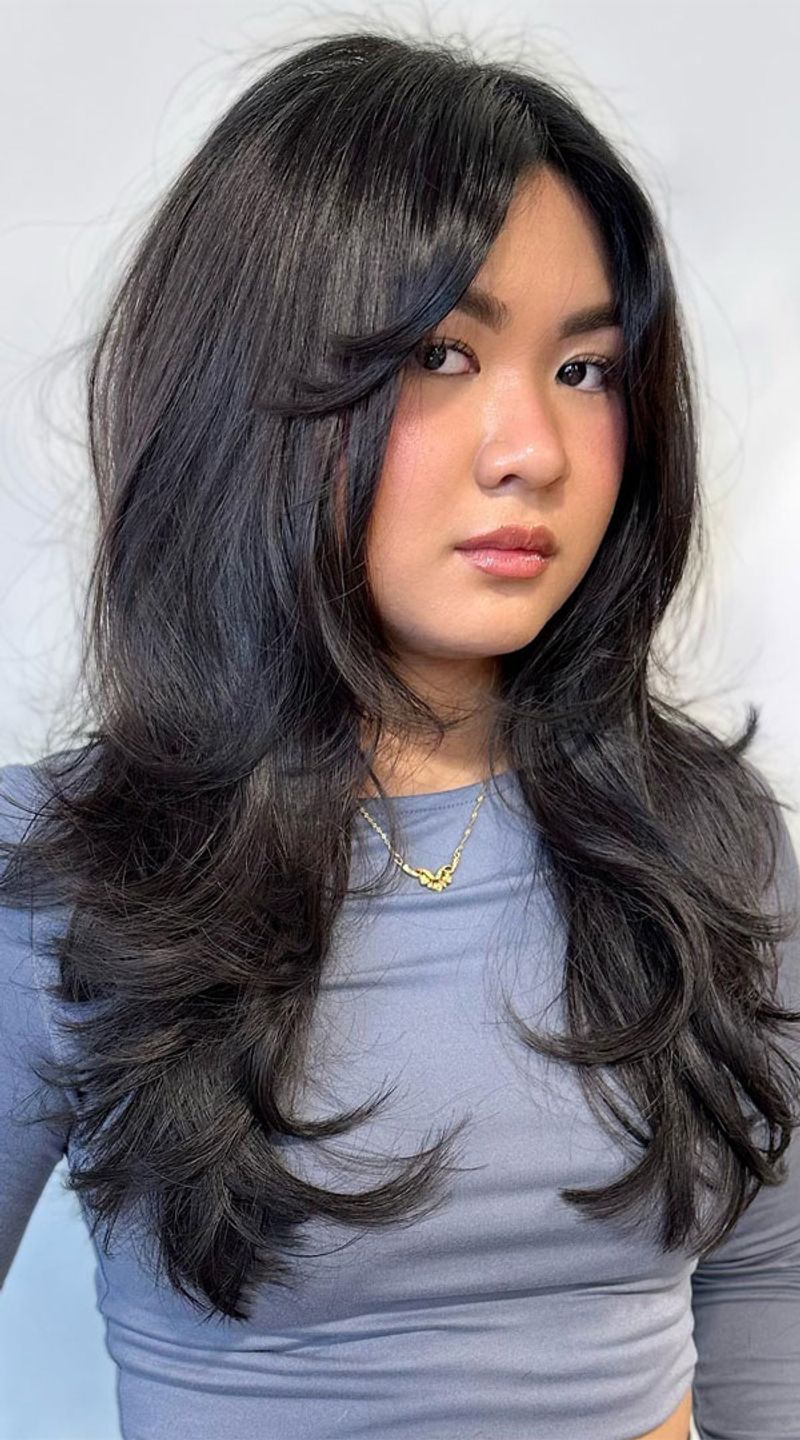 Round Face Layering Strategy